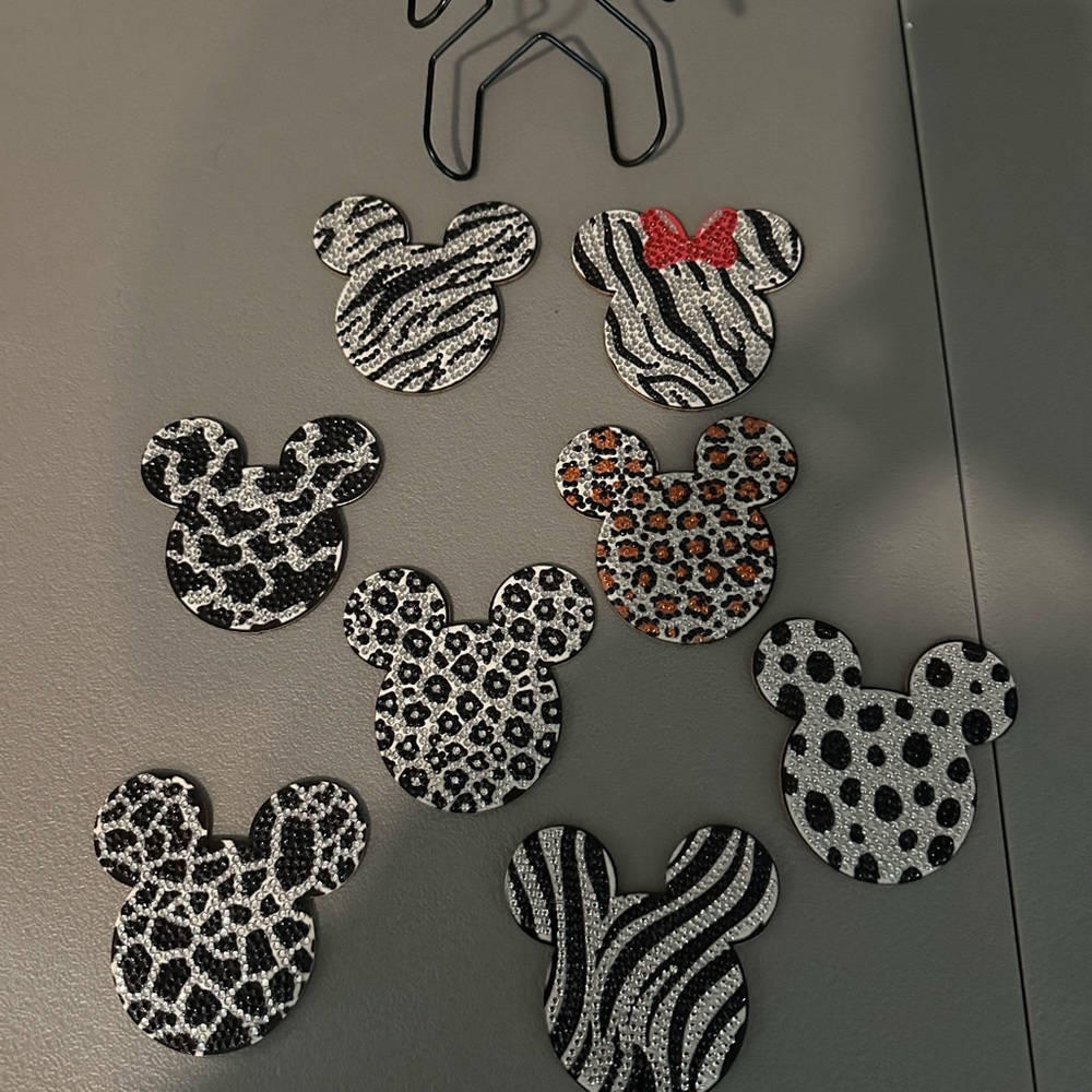 Animal Print Mickey Mouse Coasters Set